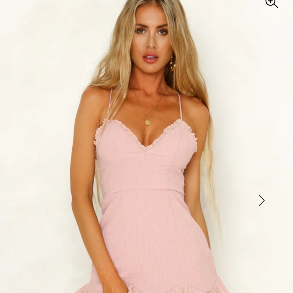 Hello Molly Blush Pink Mini Dress